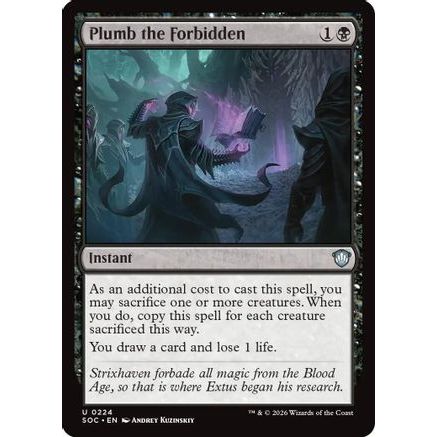 Plumb the Forbidden (SOC-224) - Commander: Secrets of Strixhaven