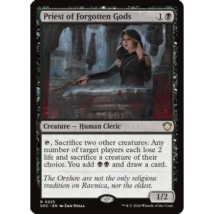 Priest of Forgotten Gods (SOC-225) - Commander: Secrets of Strixhaven