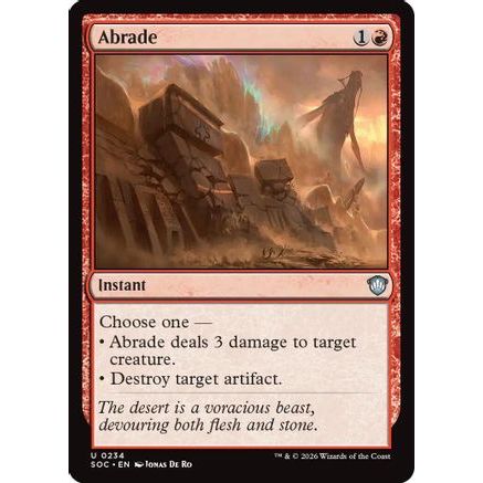Abrade (SOC-234) - Commander: Secrets of Strixhaven