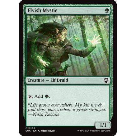 Elvish Mystic (SOC-266) - Commander: Secrets of Strixhaven