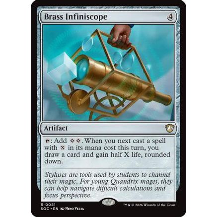 Brass Infiniscope (SOC-051) - Commander: Secrets of Strixhaven