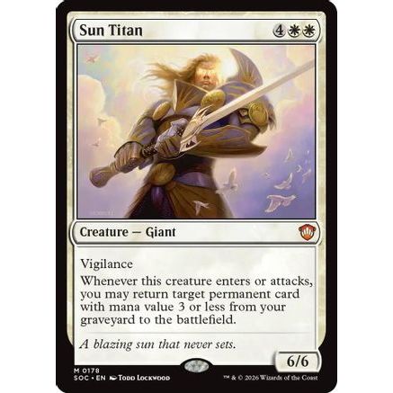 Sun Titan (SOC-178) - Commander: Secrets of Strixhaven