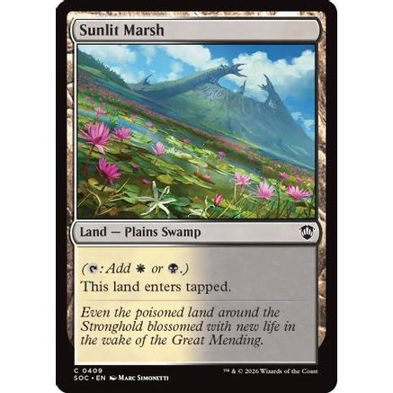 Sunlit Marsh (SOC-409) - Commander: Secrets of Strixhaven