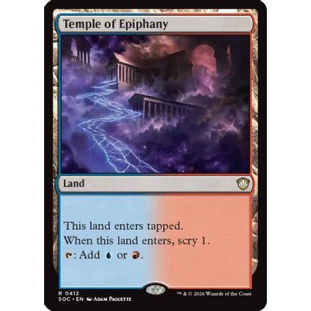 Temple of Epiphany (SOC-412) - Commander: Secrets of Strixhaven