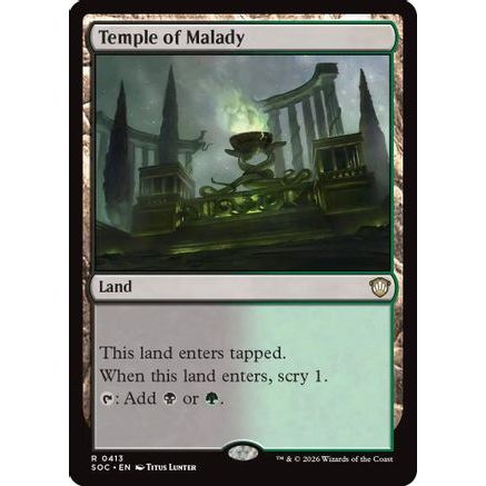 Temple of Malady (SOC-413) - Commander: Secrets of Strixhaven