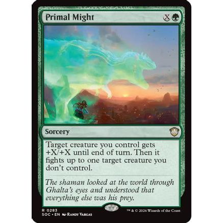 Primal Might (SOC-283) - Commander: Secrets of Strixhaven