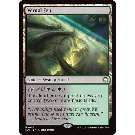 Vernal Fen (SOC-419) - Commander: Secrets of Strixhaven