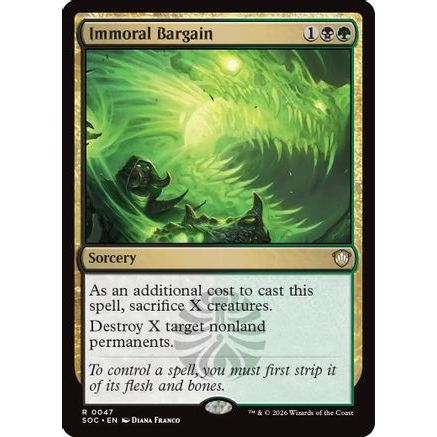 Immoral Bargain (SOC-047) - Commander: Secrets of Strixhaven