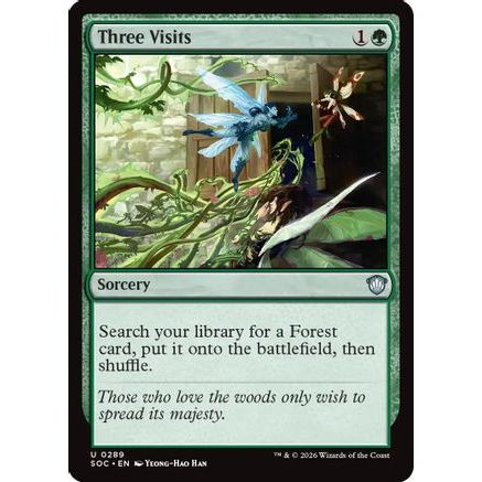Three Visits (SOC-289) - Commander: Secrets of Strixhaven