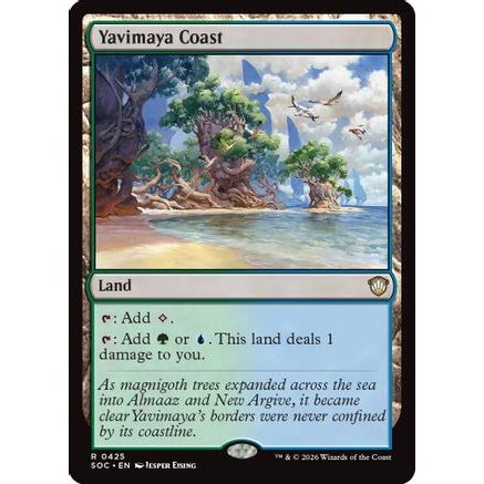 Yavimaya Coast (SOC-425) - Commander: Secrets of Strixhaven
