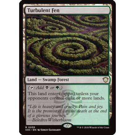Turbulent Fen (SOC-055) - Commander: Secrets of Strixhaven