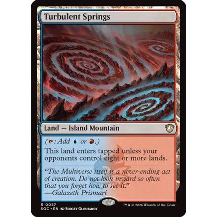 Turbulent Springs (SOC-057) - Commander: Secrets of Strixhaven