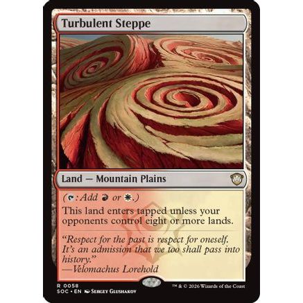 Turbulent Steppe (SOC-058) - Commander: Secrets of Strixhaven
