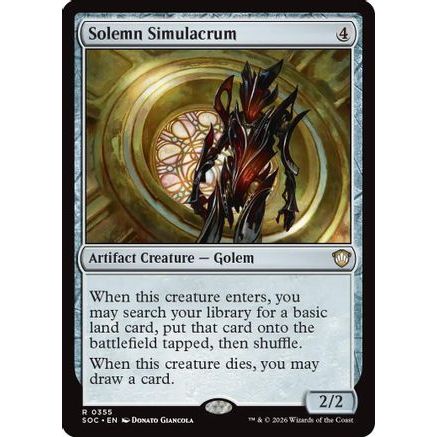 Solemn Simulacrum (SOC-355) - Commander: Secrets of Strixhaven