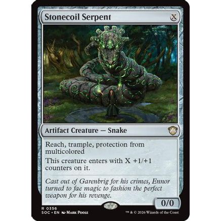 Stonecoil Serpent (SOC-356) - Commander: Secrets of Strixhaven