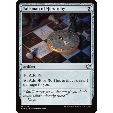 Talisman of Hierarchy (SOC-358) - Commander: Secrets of Strixhaven