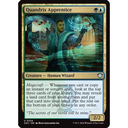 Quandrix Apprentice (SOC-324) - Commander: Secrets of Strixhaven