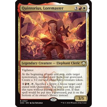 Quintorius, Loremaster (SOC-327) - Commander: Secrets of Strixhaven