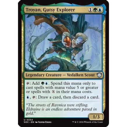 Troyan, Gutsy Explorer (SOC-334) - Commander: Secrets of Strixhaven