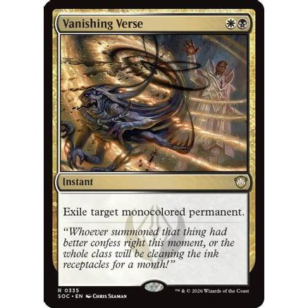 Vanishing Verse (SOC-335) - Commander: Secrets of Strixhaven