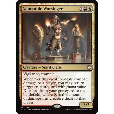 Venerable Warsinger (SOC-336) - Commander: Secrets of Strixhaven