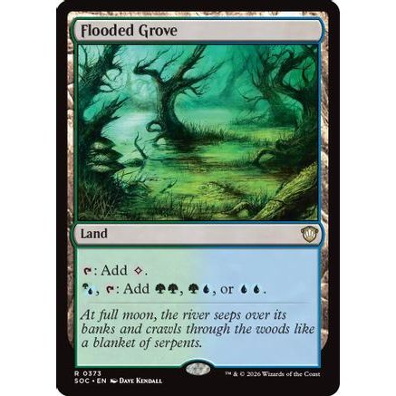 Flooded Grove (SOC-373) - Commander: Secrets of Strixhaven