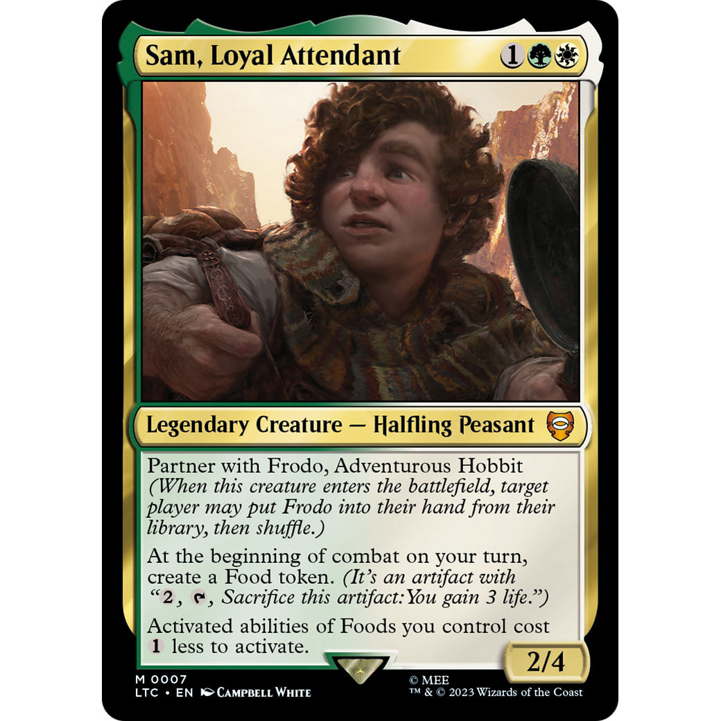 Sam, Loyal Attendant (LTC-007) - Tales of Middle-earth Commander Foil