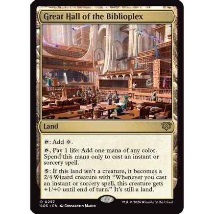 Great Hall of the Biblioplex (SOS-257) - Secrets of Strixhaven Foil