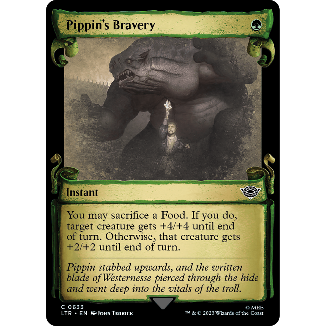 Pippin's Bravery (LTR-633) - The Lord of the Rings: Tales of Middle-earth: (Showcase) Foil