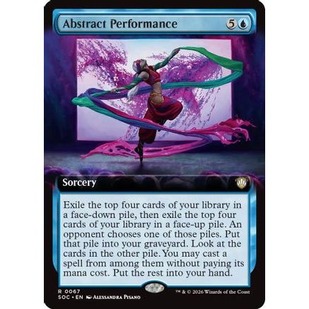 Abstract Performance (Extended Art) (SOC-067) - Commander: Secrets of Strixhaven