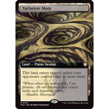 Turbulent Moor (Extended Art) (SOC-104) - Commander: Secrets of Strixhaven