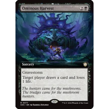 Ominous Harvest (Extended Art) (SOC-077) - Commander: Secrets of Strixhaven