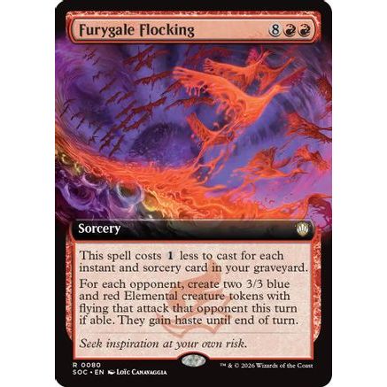 Furygale Flocking (Extended Art) (SOC-080) - Commander: Secrets of Strixhaven