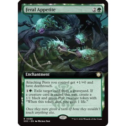 Feral Appetite (Extended Art) (SOC-086) - Commander: Secrets of Strixhaven
