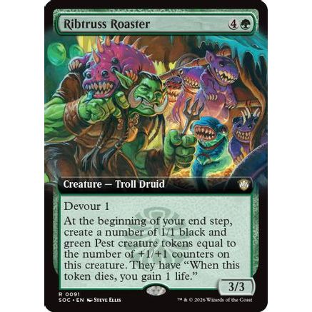 Ribtruss Roaster (Extended Art) (SOC-091) - Commander: Secrets of Strixhaven