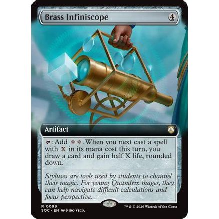 Brass Infiniscope (Extended Art) (SOC-099) - Commander: Secrets of Strixhaven