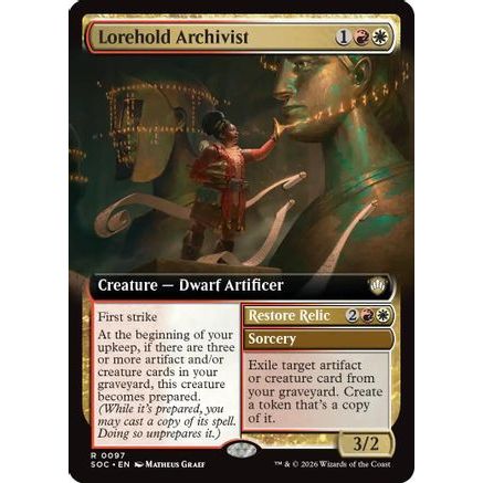 Lorehold Archivist (Extended Art) (SOC-097) - Commander: Secrets of Strixhaven