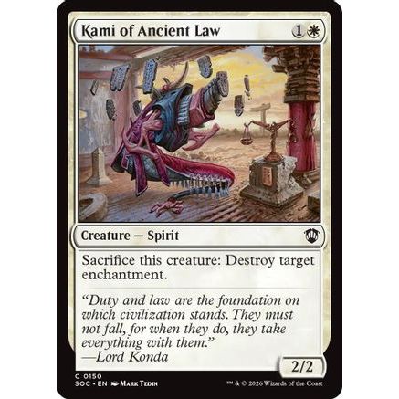 Kami of Ancient Law (SOC-150) - Commander: Secrets of Strixhaven