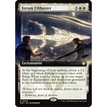 Forum Filibuster (Extended Art) (SOC-064) - Commander: Secrets of Strixhaven