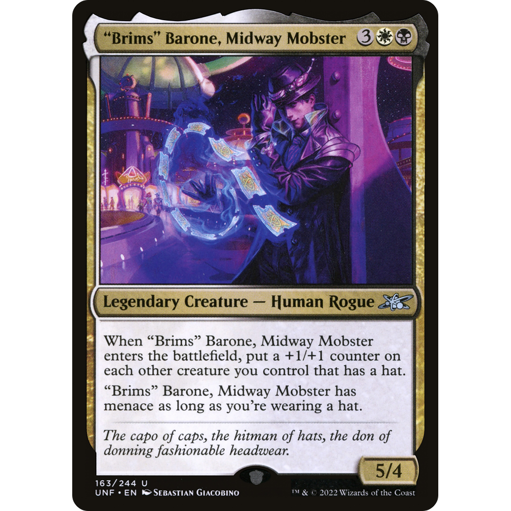 "Brims" Barone, Midway Mobster (UNF-163) - Unfinity Foil