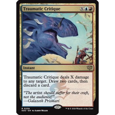 Traumatic Critique (SOS-239) - Secrets of Strixhaven Foil