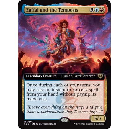 Zaffai and the Tempests (Extended Art) (SOS-360) - Secrets of Strixhaven