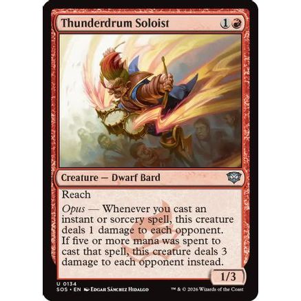 Thunderdrum Soloist (SOS-134) - Secrets of Strixhaven Foil
