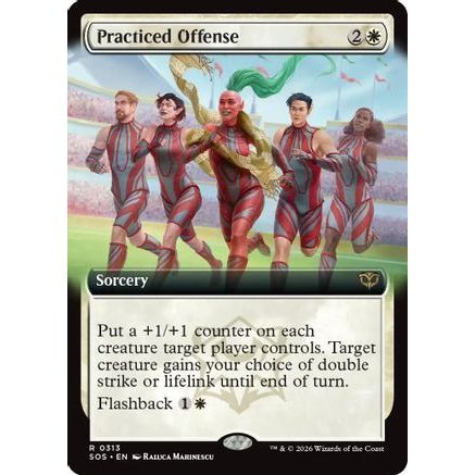Practiced Offense (Extended Art) (SOS-313) - Secrets of Strixhaven