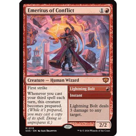 Emeritus of Conflict (SOS-113) - Secrets of Strixhaven Foil