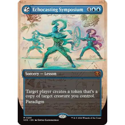 Echocasting Symposium (Borderless) (SOS-291) - Secrets of Strixhaven