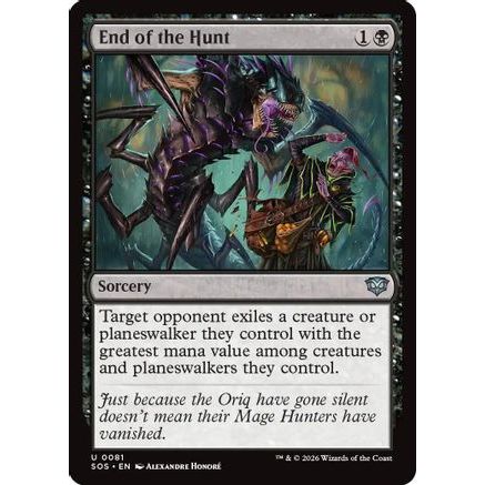 End of the Hunt (SOS-081) - Secrets of Strixhaven Foil