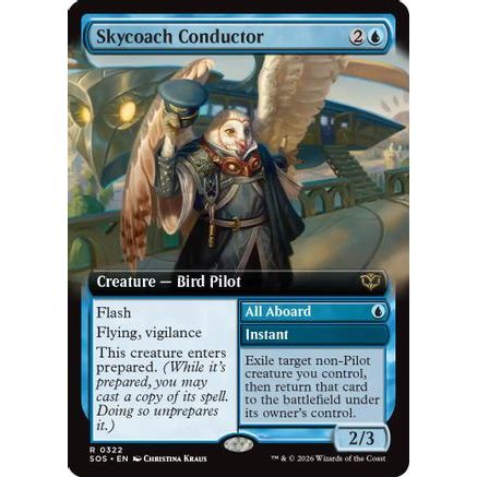 Skycoach Conductor (Extended Art) (SOS-322) - Secrets of Strixhaven