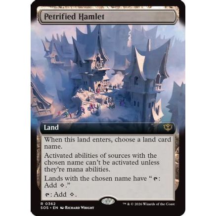 Petrified Hamlet (Extended Art) (SOS-362) - Secrets of Strixhaven