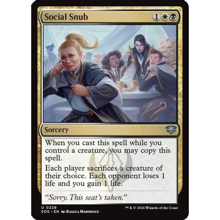 Social Snub (SOS-228) - Secrets of Strixhaven Foil